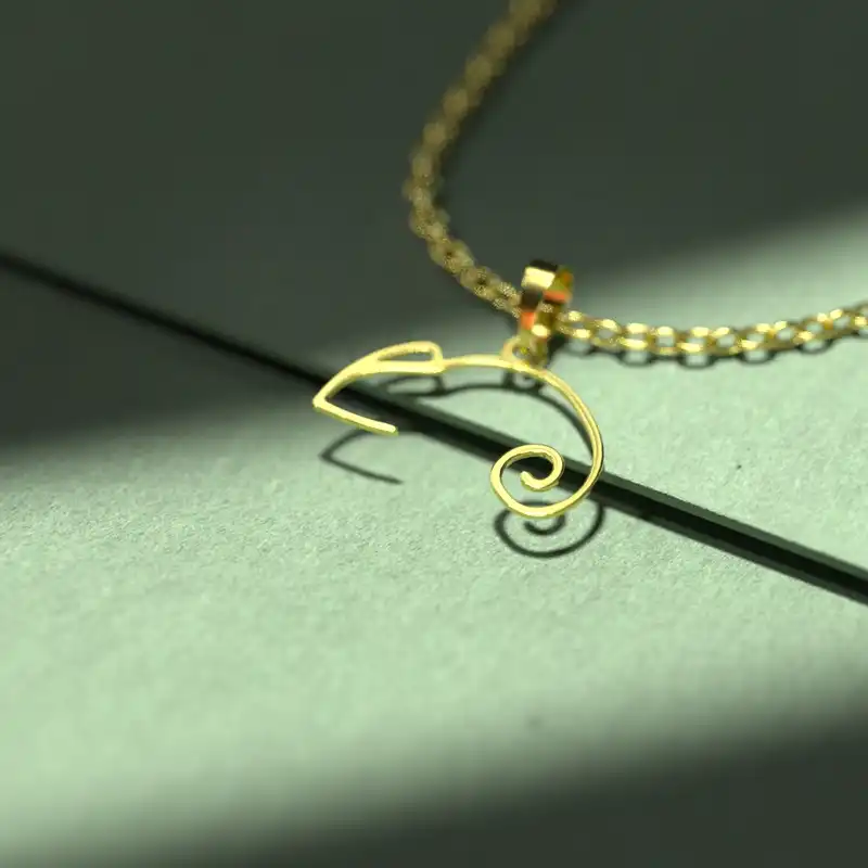 گردنبند طلا 18 عیار زنانه مدوپد مدل آفتاب پرست کد B3-1-1280