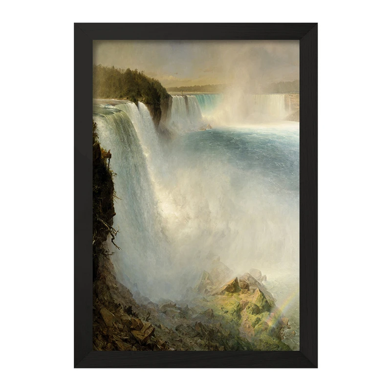 تابلو خندالو مدل نقاشی آبشار نیاگارا اثر فردریک ادوین چرچ کد F12369