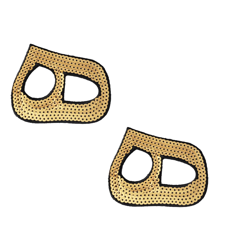 استیکر پارچه و لباس مدل ه دو چشم کد GOL بسته دو عددی