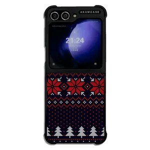 AKAM AMC-WSGZFLIP5-WINTER FABRIC-23 Cover For Samsung Galaxy Z Flip 5