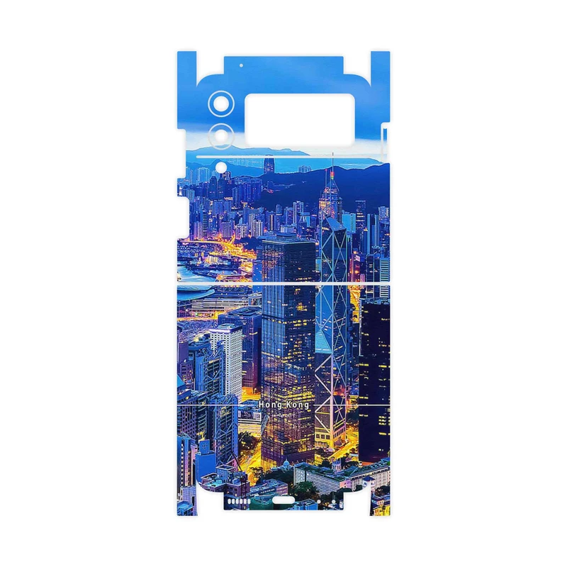 برچسب پوششی ماهوت مدل Hong Kong City-FullSkin مناسب برای گوشی موبایل سامسونگ Galaxy Z Flip3 5G