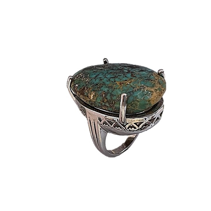 انگشتر نقره زنانه مدل فیروزه glsr-24600