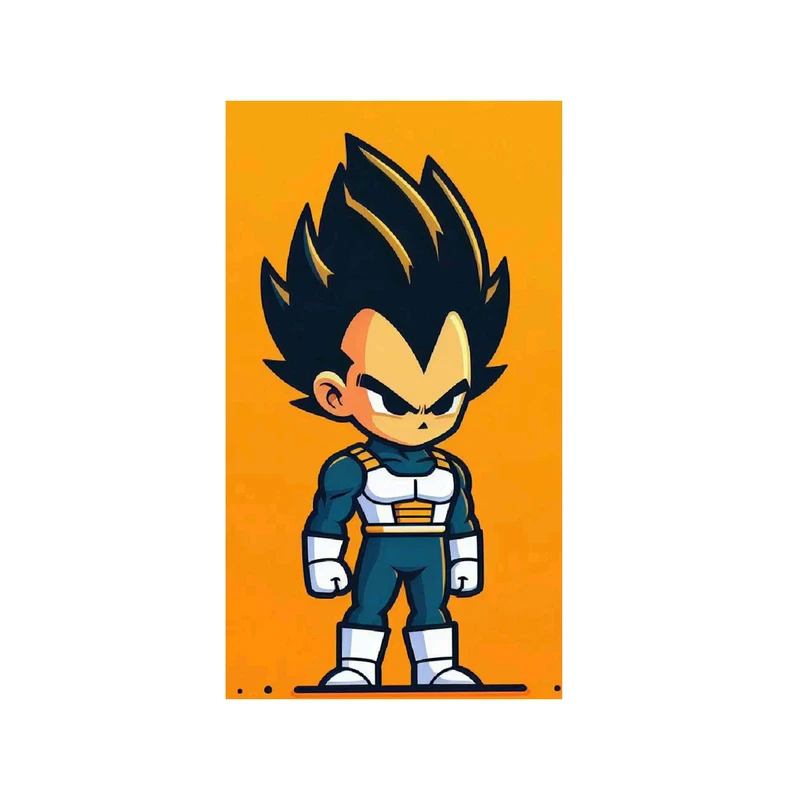 استیکر لپ تاپ و موبایل مدل انیمه طرح دراگون بال وجیتا Dragon ball Vegeta کد 3876