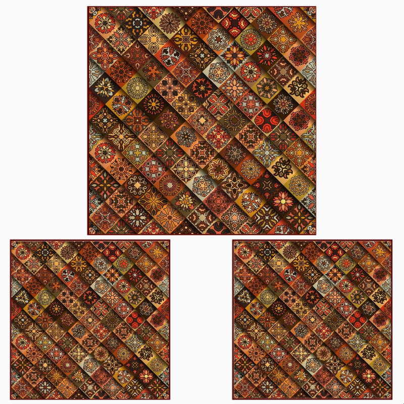 ست 3 تکه رومیزی مدل نگاره کد w21