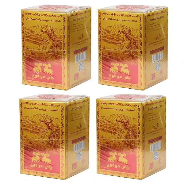 چای زرین دو قوچ - 500 گرم بسته 4 عددی