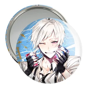 آینه جیبی خندالو مدل انیمه سگ های ولگرد بانگو  کد 11757