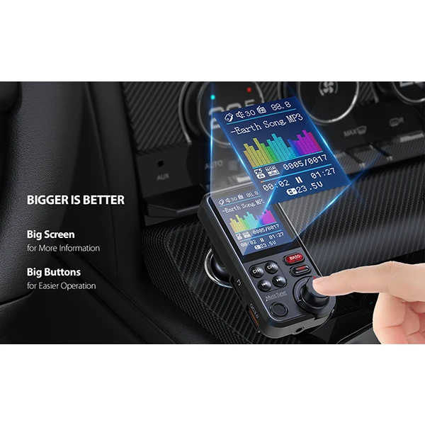 عکس شماره 3 : پخش-کننده اف ام و شارژر فندکی خودرو مدل km30