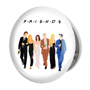 آینه جیبی خندالو طرح سریال فرندز  Friends مدل تاشو کد 3910 