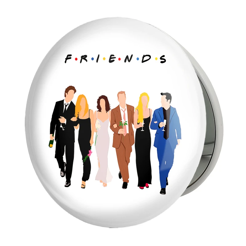 آینه جیبی خندالو طرح سریال فرندز  Friends مدل تاشو کد 3910 