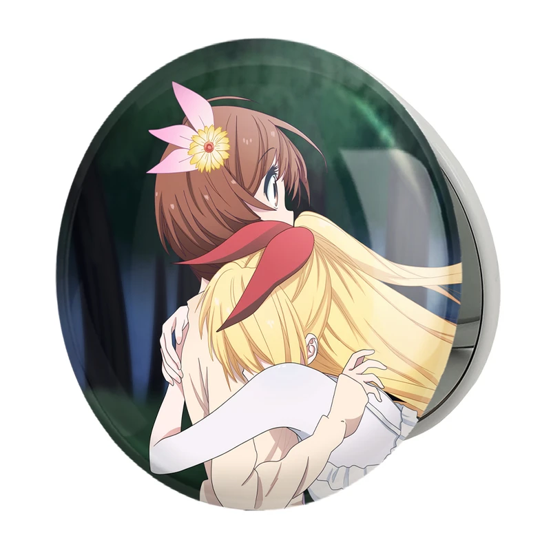 آینه جیبی خندالو طرح تاچیبانا انیمه عشق دروغین مدل تاشو کد 17157 