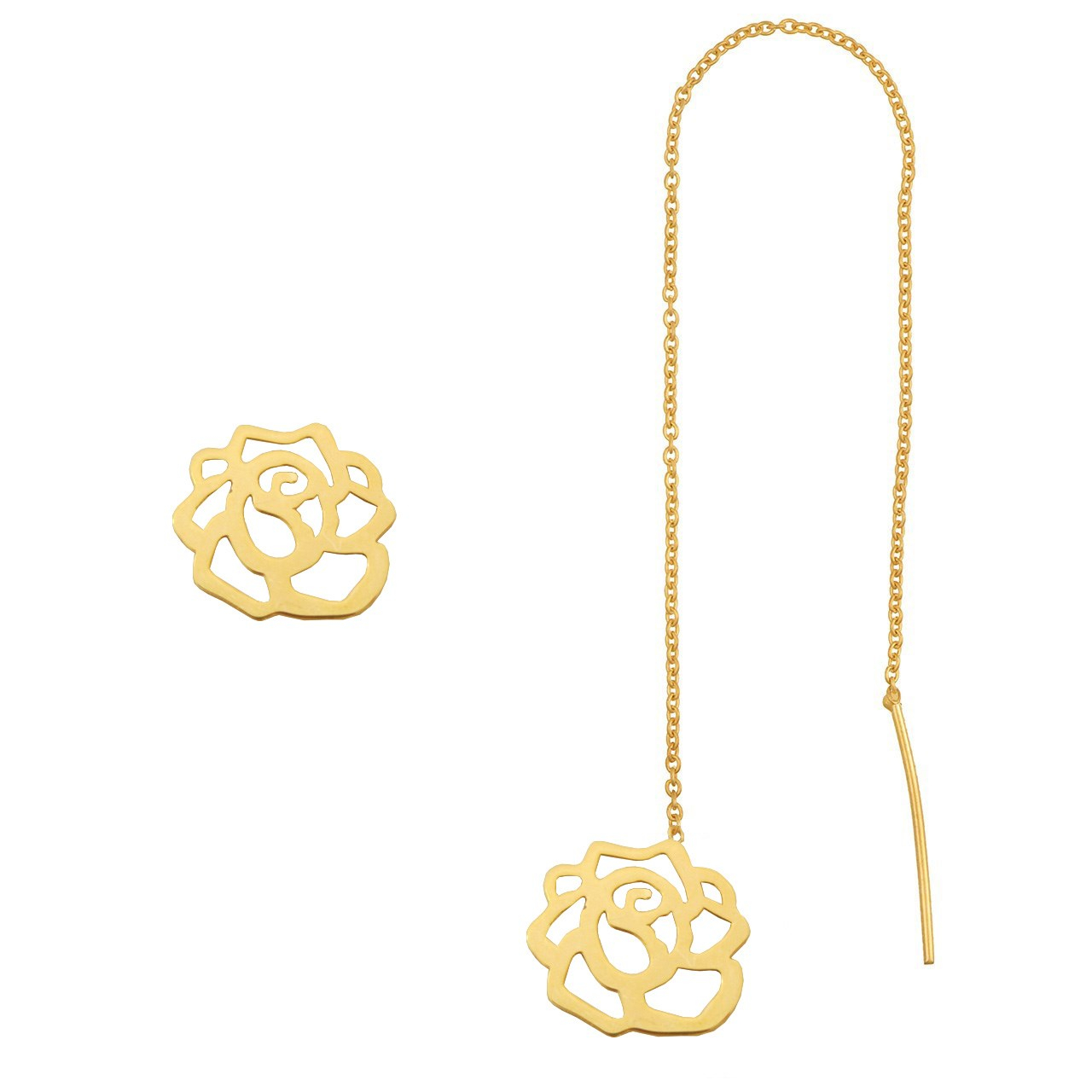 گوشواره طلا 18 عیار شانا مدل E-SG43