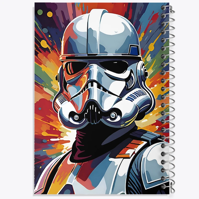 دفتر ژورنال نویسی 50 برگ خندالو مدل نقطه ای طرح جنگ ستارگان (Star Wars) کد F7033