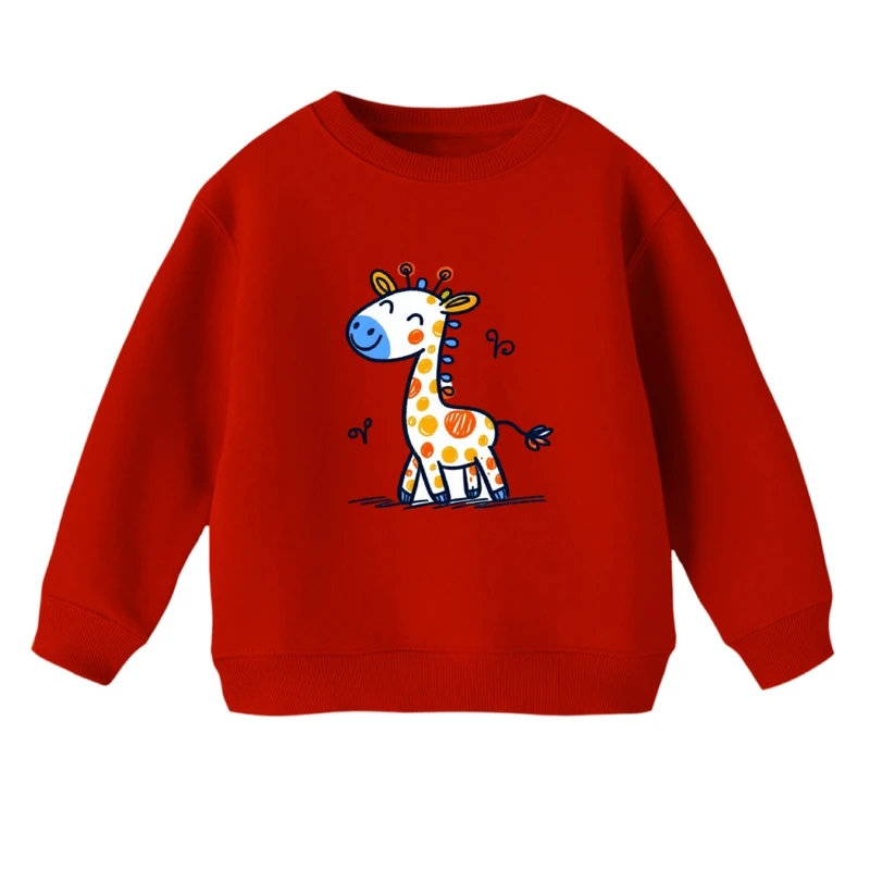 سویشرت بچگانه مدل نقاشی زرافه 