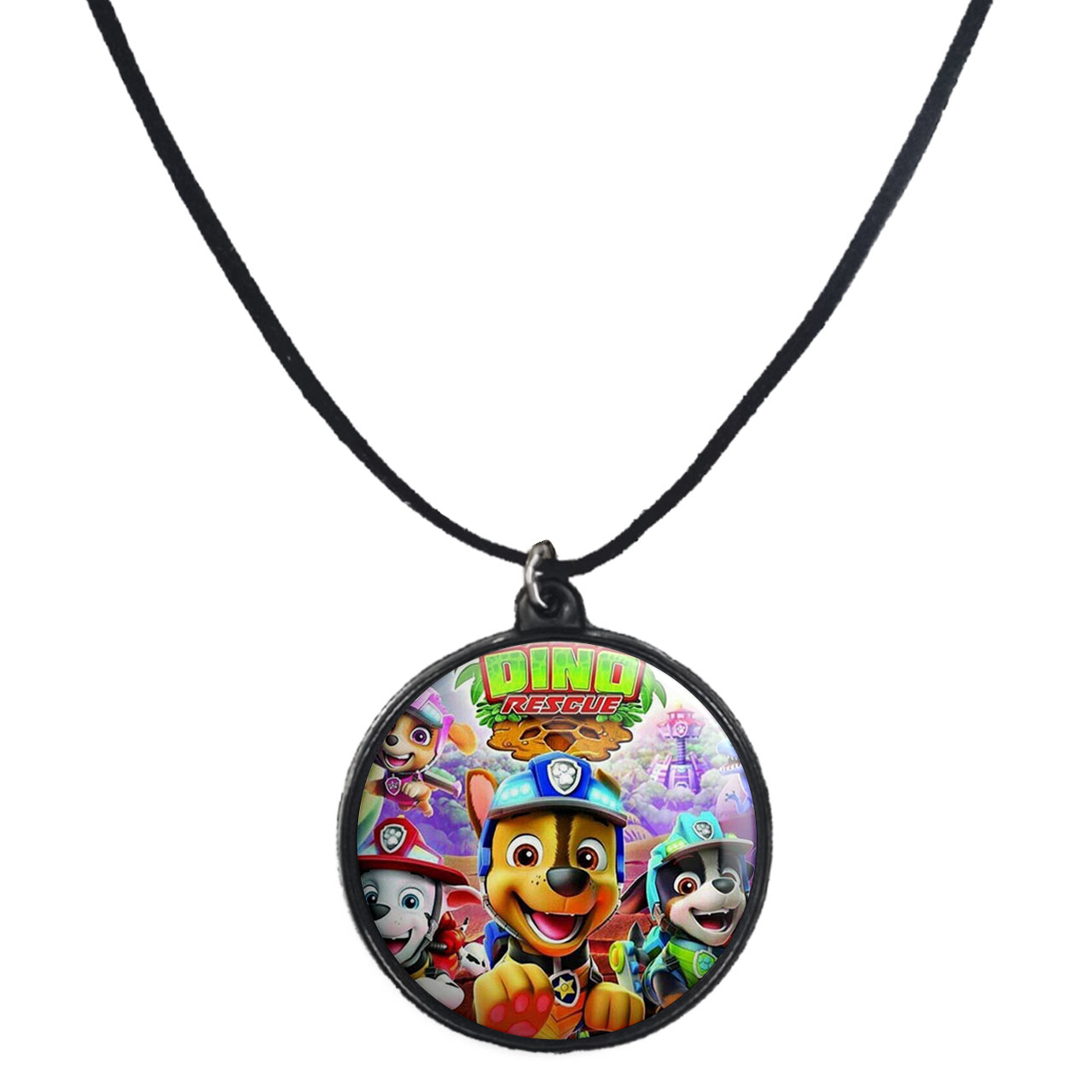 گردنبند پرمانه طرح سگ های نگهبان کد pmb.11781 مدل دو طرفه