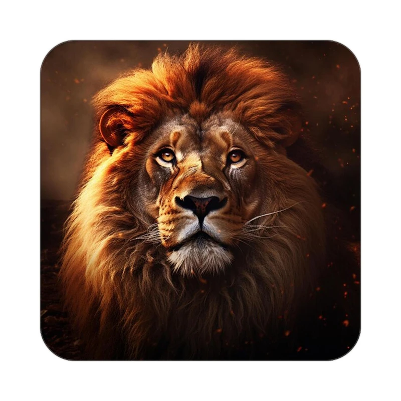 زیر لیوانی کاکتی طرح شیر مدل mp23566