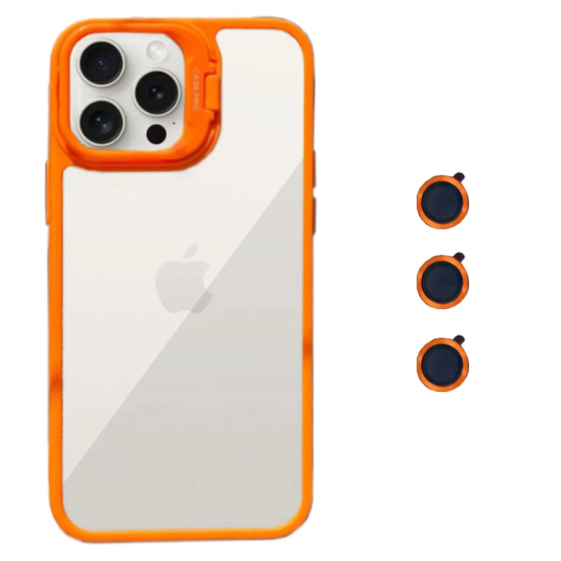 کاور مدل Camera Holder مناسب برای گوشی موبایل اپل Iphone 15 Pro Max به همراه محافظ لنز