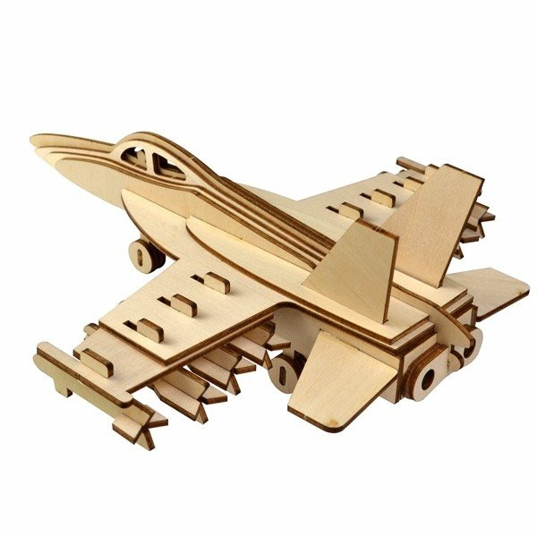 ساختنی 47 تکه مدل F-18 چوبی کد BOBO224