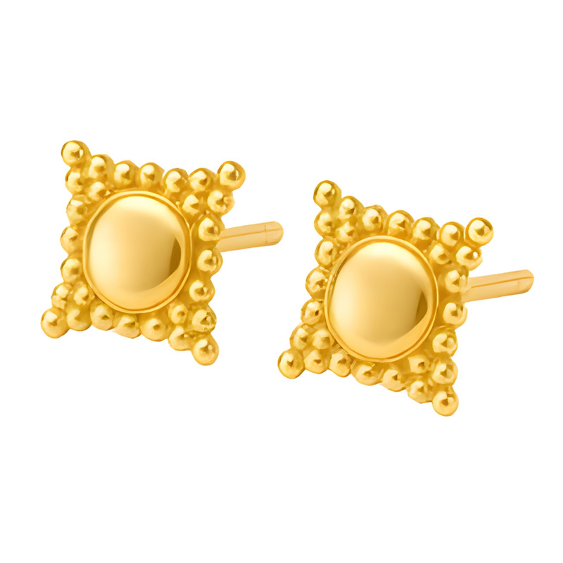 گوشواره میخی طلا 18 عیار زنانه نوا گلد مدل هورا