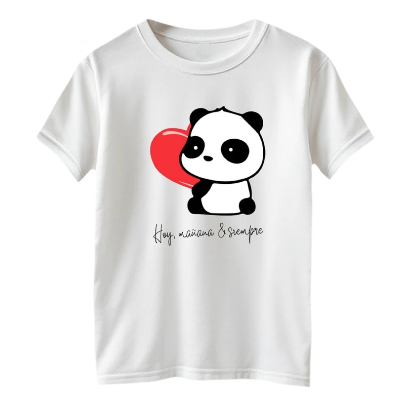 تی شرت آستین کوتاه بچگانه مدل پاندا و قلب