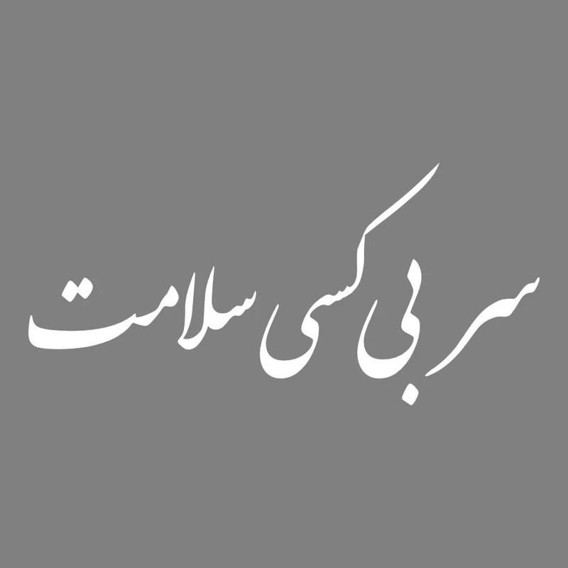 برچسب بدنه خودرو طرح سر بی کسی سلامت کد MT-W465