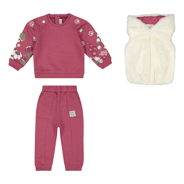 ست 3 تکه لباس نوزادی ایندیگو مدل شقایق کد 231381