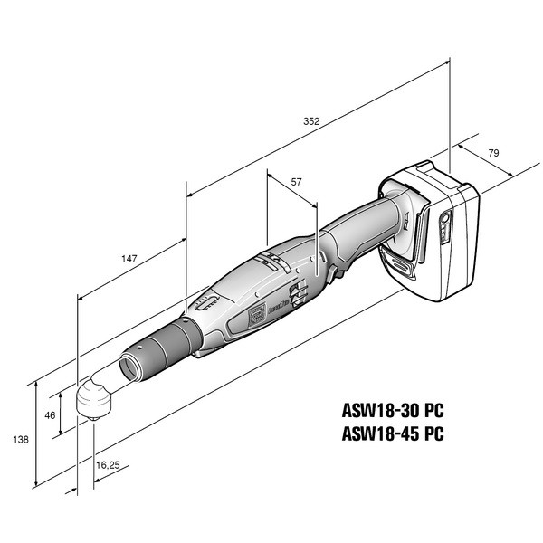 آچار بکس فاین مدل ASW 18-30 PC
