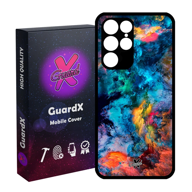 کاور گارد ایکس طرح Colors مدل Glass10117 مناسب برای گوشی موبایل سامسونگ Galaxy S22 Ultra
