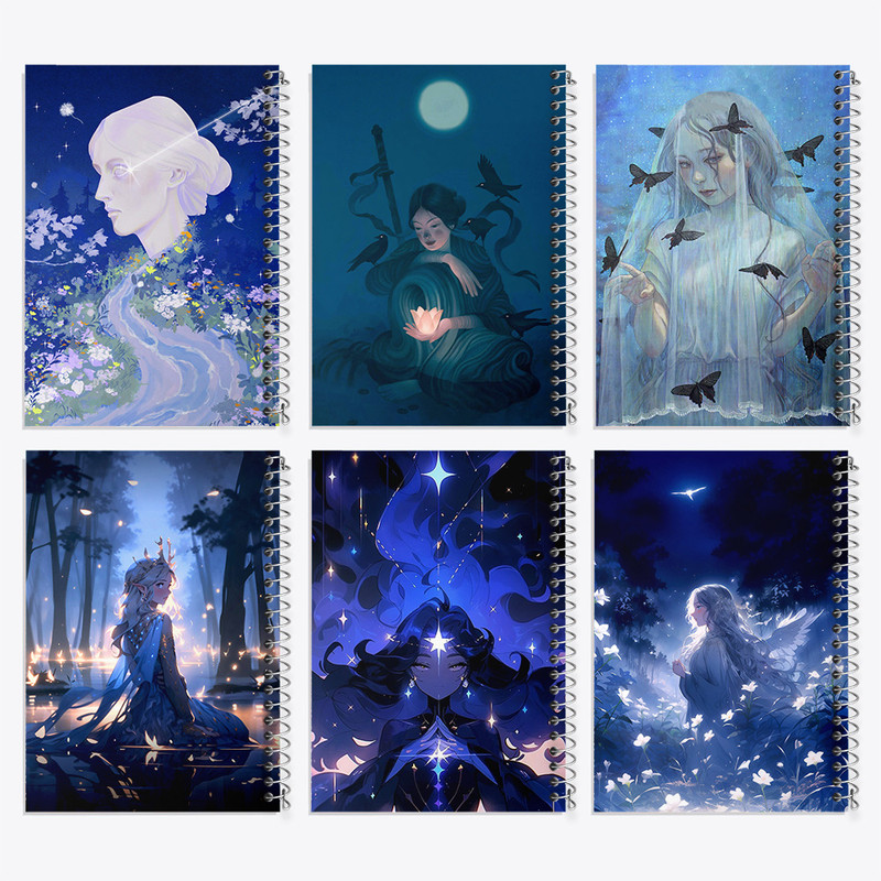 دفتر مشق 100 برگ خندالو طرح دخترانه کد 975 مجموعه 6 عددی