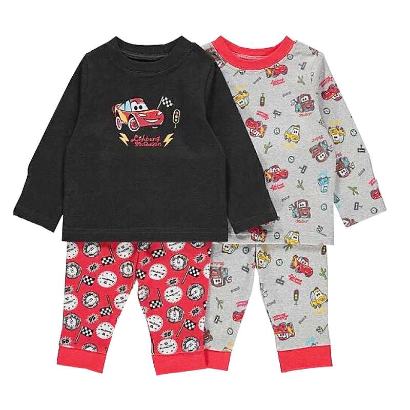 ست تی شرت و شلوار پسرانه جورج مدل car-rd مجموعه 2 عددی