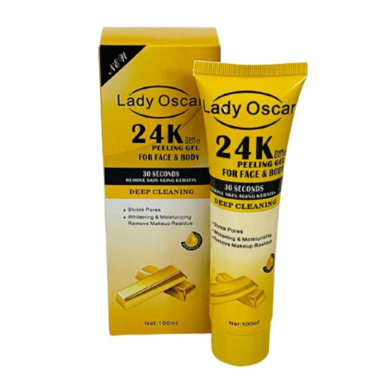 ژل لایه بردار لیدی اسکار مدل gold 24k حجم 100 میلی لیتر