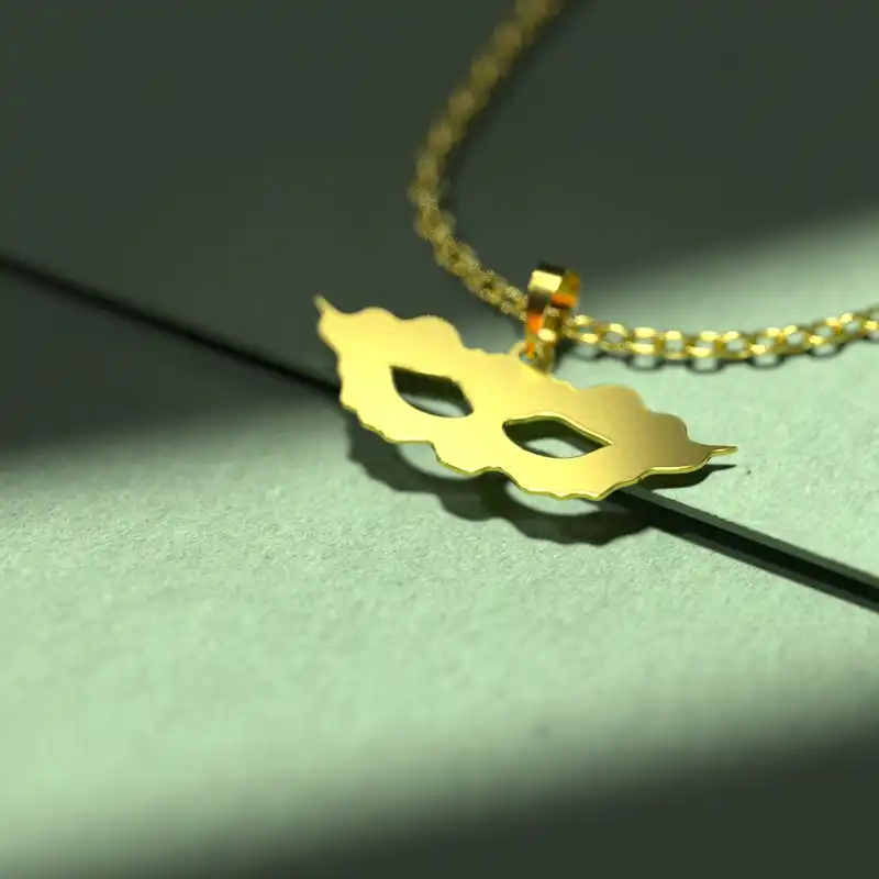 گردنبند طلا 18 عیار زنانه مدوپد مدل هالووین کد G3-1-1014