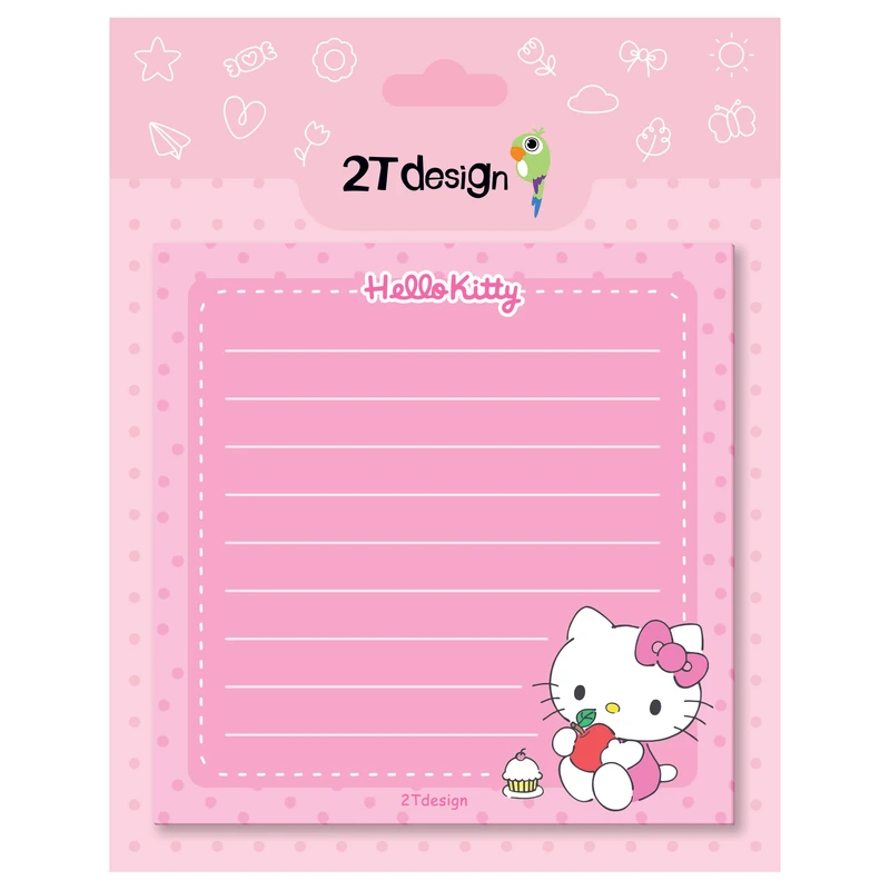 کاغذ یادداشت طوطی دیزاین مدل نوت پد طرح هلو کیتی کد NP-12