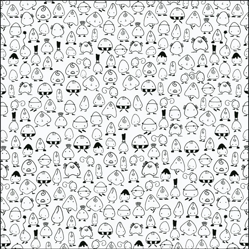 کاغذ کادو مدل عجیب غریب‌های خیلی بامزه سایز 50×70 سانتی‌متر بسته 5 عددی