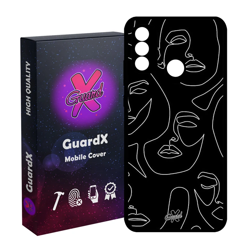 کاور گارد ایکس طرح Girl مدل Glass10392 مناسب برای گوشی موبایل هوآوی Y8s