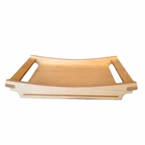 سینی دسته دار مدل چوبی طرح قایق کد MP20 