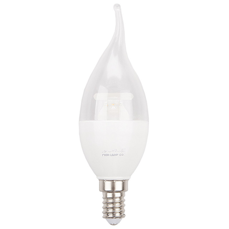 لامپ ال ای دی 6 وات لامپ نور مدل اشکی شفاف پایه E14