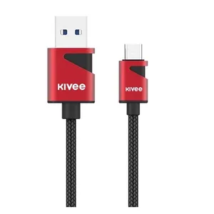 کابل تبدیل USB به USB Type-C کیووی مدل ct015 طول 1.2 متر