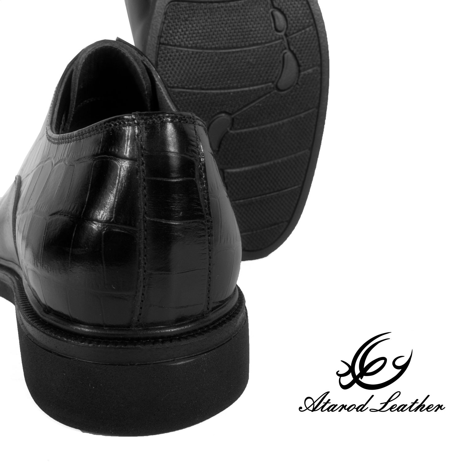 کفش مردانه چرم عطارد مدل چرم طبیعی کد SH243 - - 9