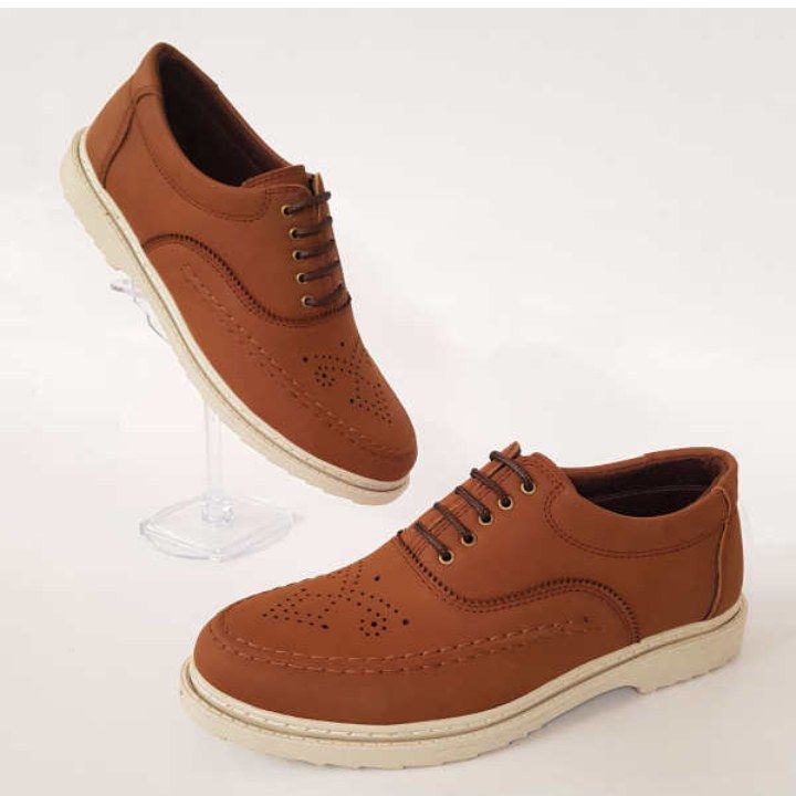 کفش مردانه مدل سیلور ساده کد T.A.J رنگ قهوه ای -  - 2