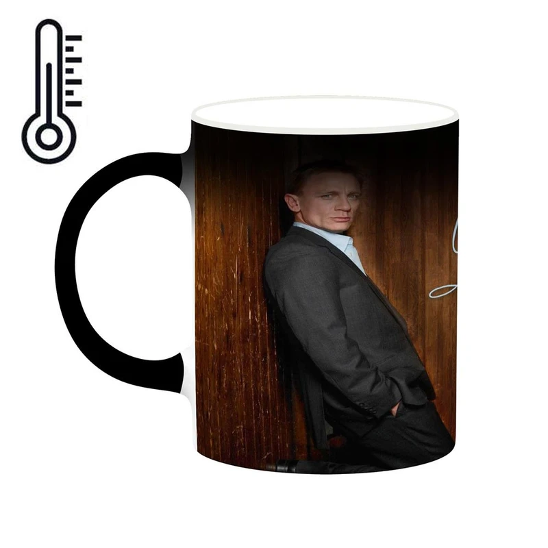 ماگ حرارتی کاکتی طرح دنیل کریگ Daniel Craig مدل mgh25759
