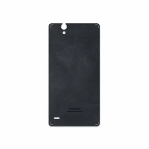MAHOOT Graphite Buffalo Leather Cover Sticker for Sony Xperia C4
