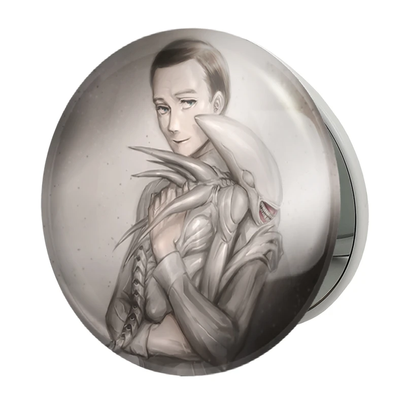 آینه جیبی خندالو طرح بازی بیگانه (Alien) مدل تاشو کد 32776