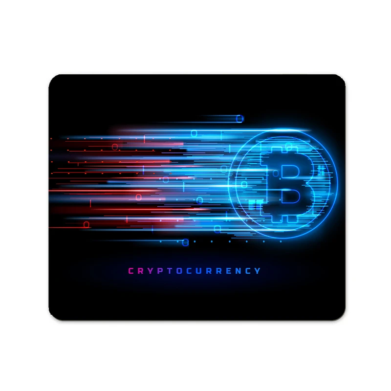 ماوس پد پاد آفرین مدل بیت کوین کریپتو فارکس ترید ارزدیجیتال کد P113 سایز 19*24 سانتی متر