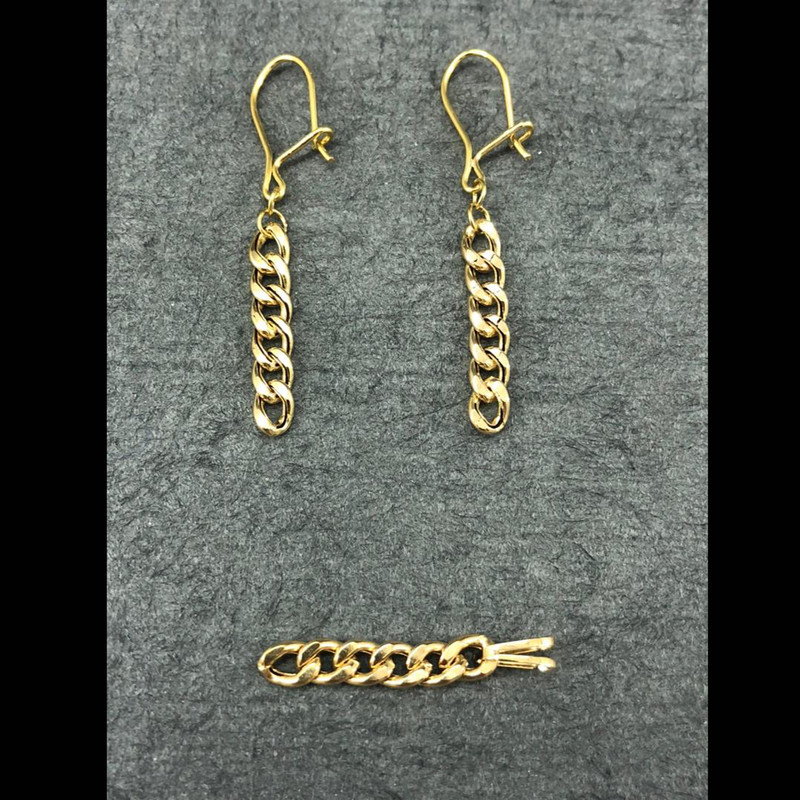 نیم ست طلا 18 عیار زنانه دوست خوب مدل dk1014