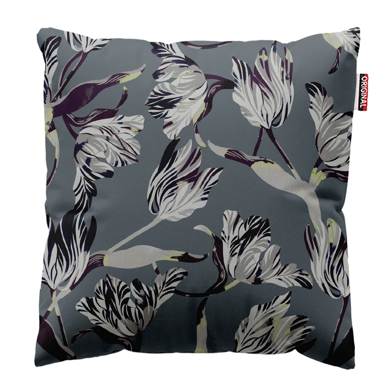 کوسن پاد آفرین مدل مینیمال طرح گل و برگ کد PK303594 سایز 30*30 سانتی متر