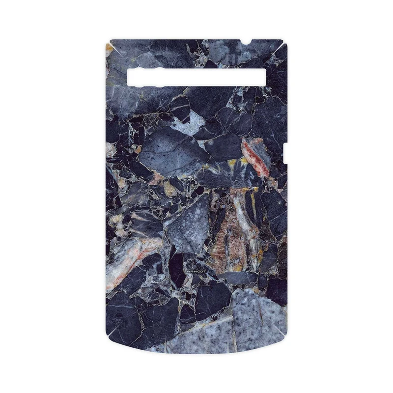 برچسب پوششی ماهوت مدل Broken black marble-FullSkin مناسب برای گوشی موبایل بلک بری P9983