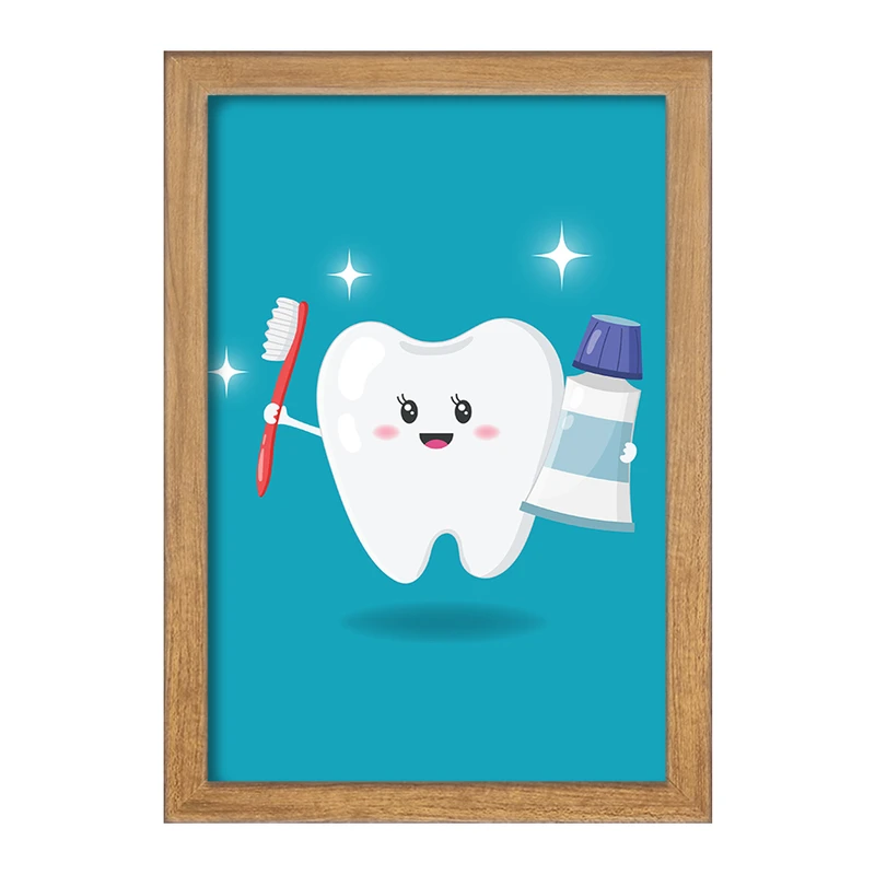 تابلو خندالو مدل دندان و دندان پزشکی کودکانه کد 36746