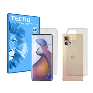 Tecno HyMTT model Matte screen protector suitable for Motorola Edge 30 Fusion mobile phone along with the back of the phone