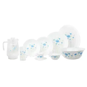 سرویس غذاخوری 38 پارچه لومینارک مدل Country Flowers به همراه ست 7 پارچه پارچ و لیوان
