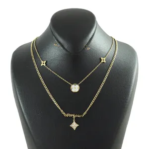 گردنبند زنانه مدل گل کد X214